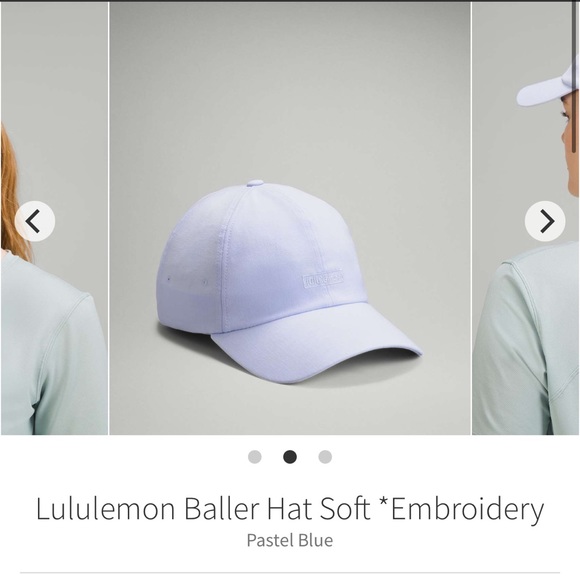lululemon athletica Accessories - Lululemon baller hat soft embroidery Pastel blue O/S